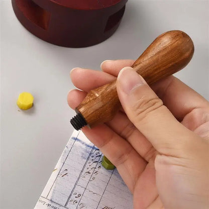 Vintage Copper Wax Seal Stamp – Curlicue Rose for DIY Scrapbooking, Invitations & Envelopes