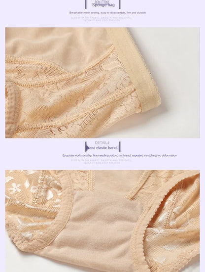 Women's Sexy Padded Butt Lift Panties – Mid-Waist Full Hip Enhancer Sponge Underwear