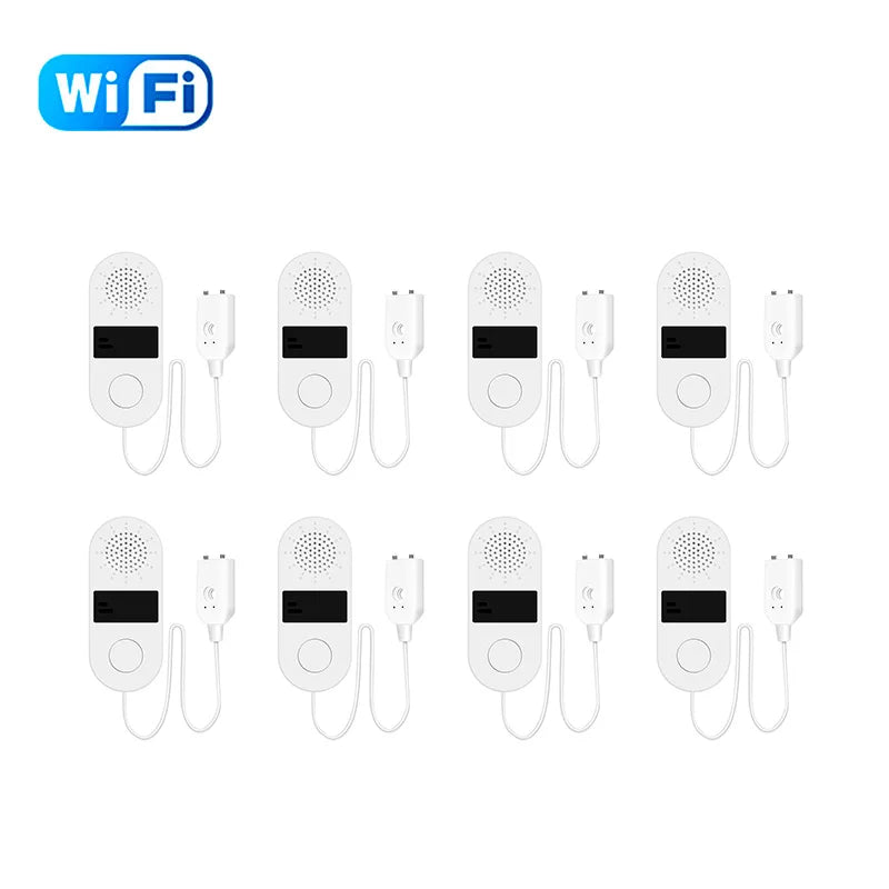 Tuya WiFi Water Leak Sensor - 130DB Smart Flood Detector with App Alerts for Home Security Protection