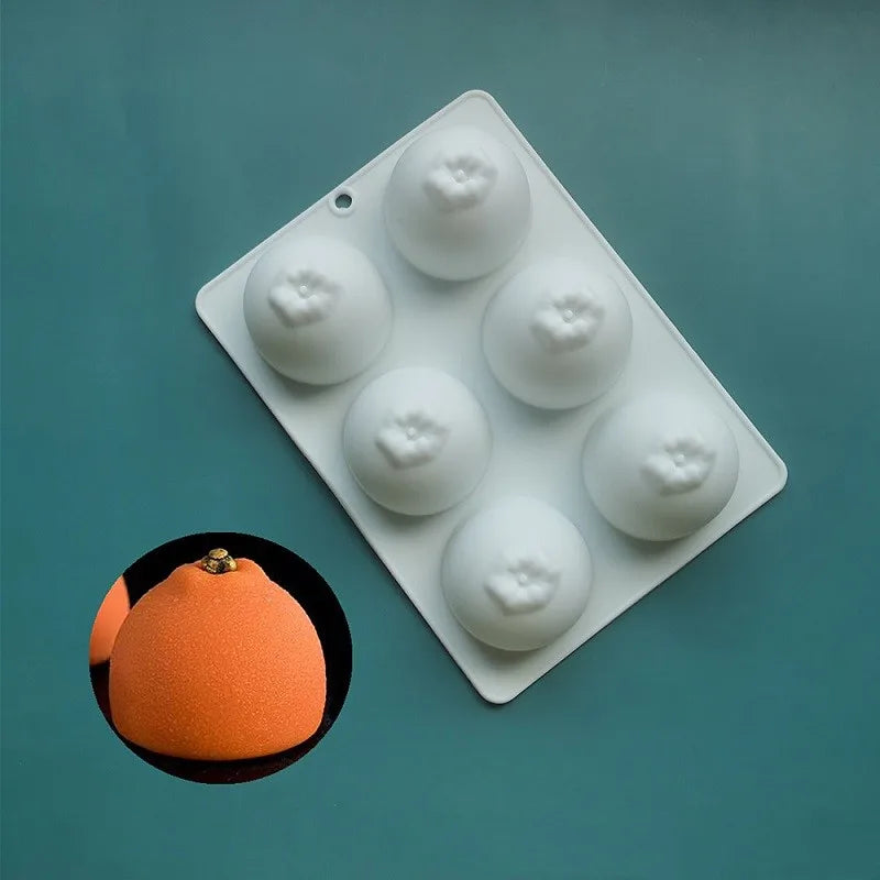 French Dessert 3D Lemon Silicone Mold – Cake, Brownie & Mousse Decorating Pastry Baking Tool