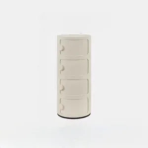 Nordic Round Bedside Table – Mini 2/3/4/5 Layer Cute Storage Cabinet, Creative Living Room & Bedroom Furniture