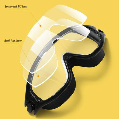 High-Definition Swimming Goggles for Adults - Waterproof, Anti-Fog, Electroplating Large Frame Goggles for Men and Women