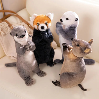 Blessing Animal Plush Toys — Red Panda, Sea Otter, Kangaroo & Otter Stuffed Gifts
