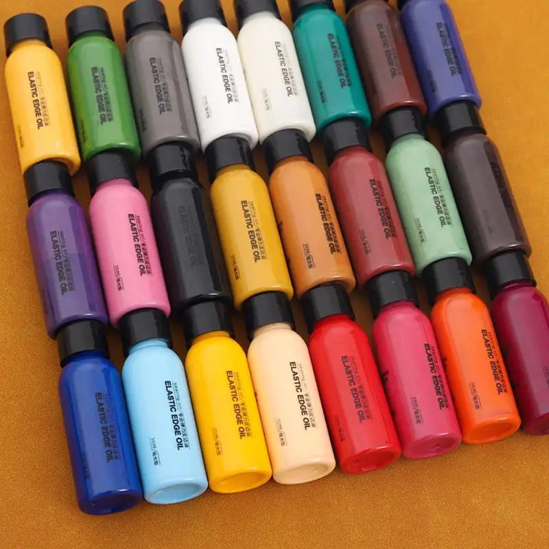 30ml Leather Edge Paint — Oil Dye Color Coats for Leather Edges, DIY Leather Shoe Finish Pigment Supplies
