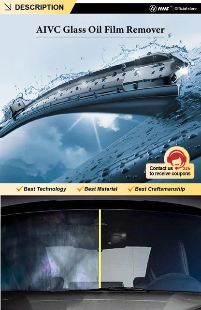 Glass Polishing Compound & Oil Film Remover – Car Windshield Deep Cleaning Paste for Clear Windows & Auto Detailing