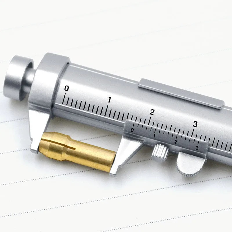 Multifunction Caliper Ballpoint Pen — 0.5mm Gel Ink Vernier Roller Pen, Creative Stationery Tool