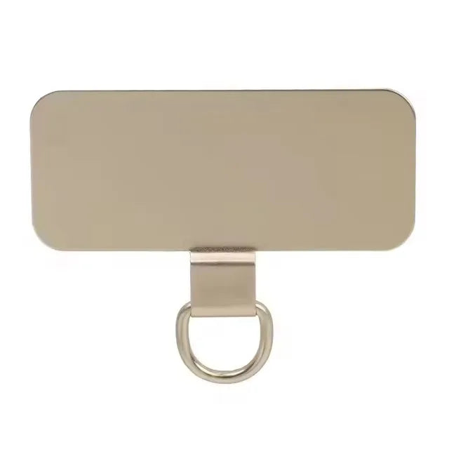 Universal Metal Phone Lanyard Gasket Patch – 1/4PCS Ultra-Thin Mobile Sling Rope, Card Clip Strap & Hang Cord Tab