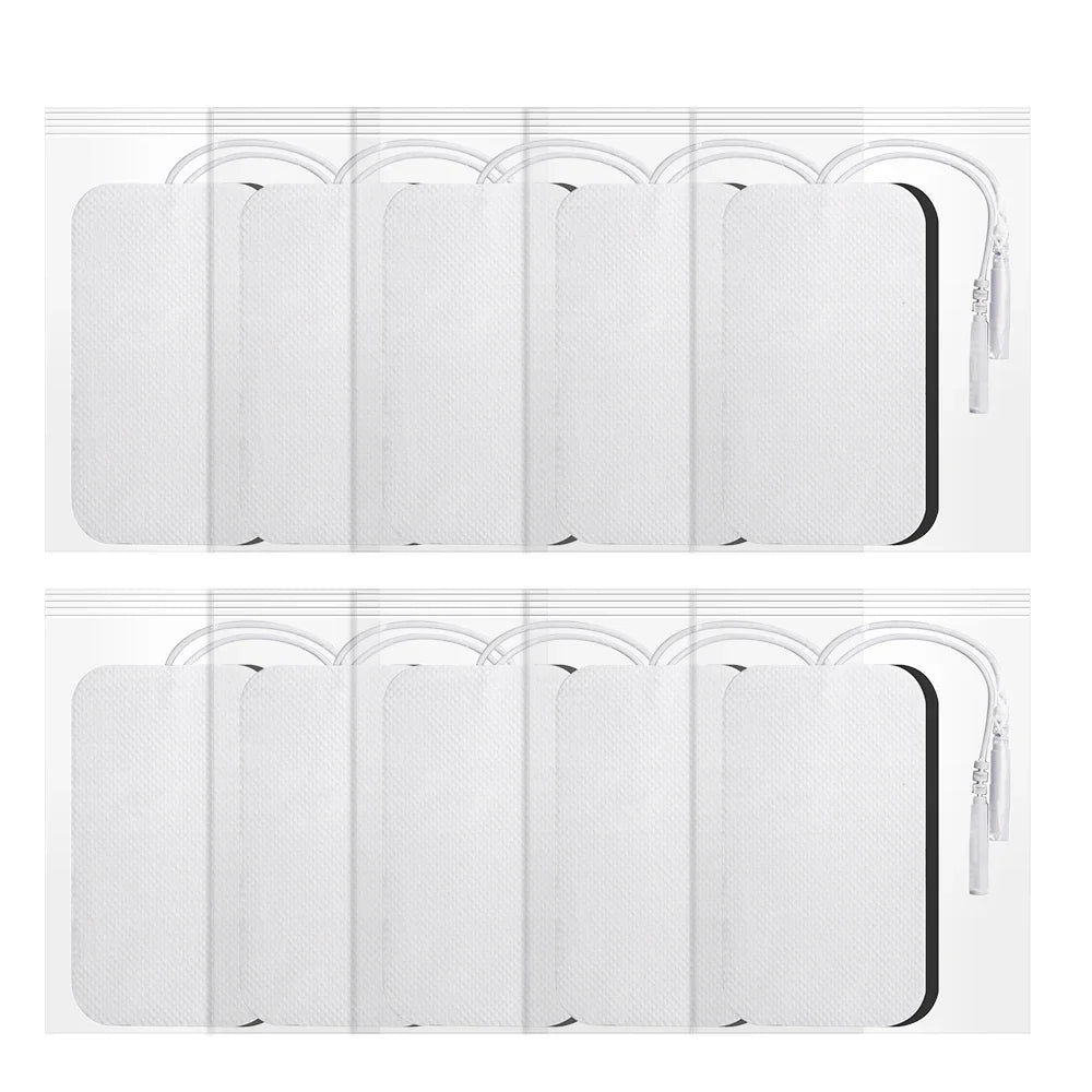TENS EMS Electrode Pads: Gel Patch for Electrode Stickers - Physiotherapy Massager for Nerve & Muscle Stimulation