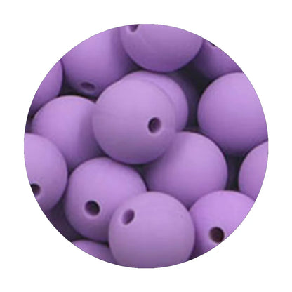50Pcs Silicone Spacer Beads - 9/12/15mm Round Loose Beads for DIY Necklace Bracelet Jewelry Making