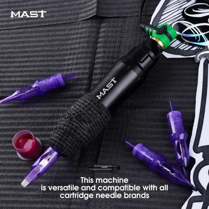 Ultra Mast P10 Tattoo Machine Kit – OLED Screen Pen, RCA, Cartridge Needles & Complete Tattoo Set