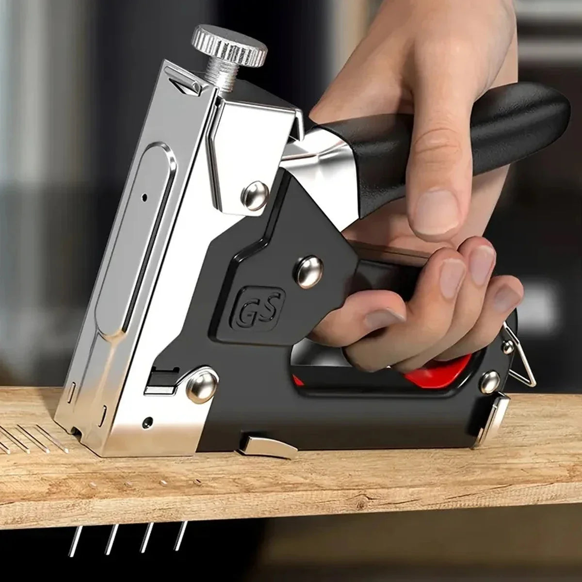 4-in-1 Nail & Staple Gun Kit — 4000 Staples, Multi-Purpose Tool for Wood, Fabric & DIY Home Repairs