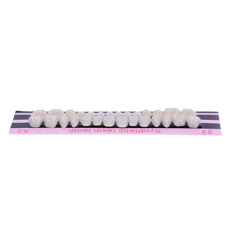 Ultra-Thin Resin Dental Veneers — Temporary Upper & Lower Teeth Whitening Veneer, Shade A2 (#23)