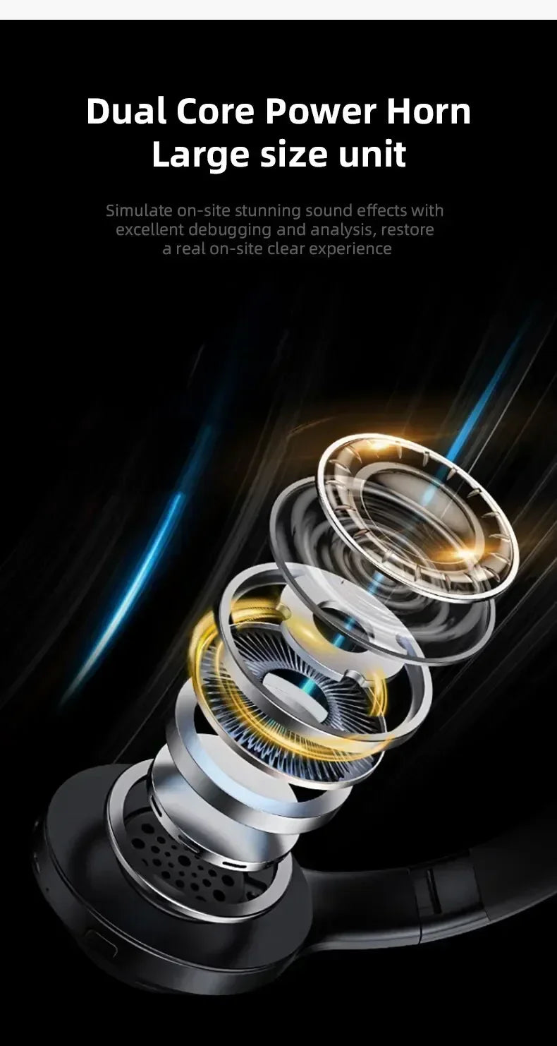2025 New Stereo P47 Bluetooth Headset – Wireless 5.0 Sports Gaming Headset, Folding Design for iPhone & Xiaomi