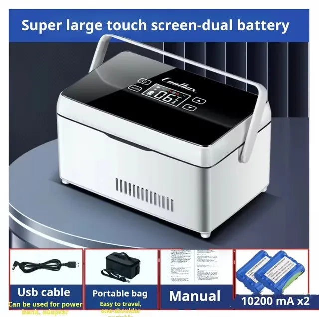 Insulin Medication Refrigerator — Portable Household & Car Travel Cooler with Constant Temperature for Blood Glucose & Insulin Storage