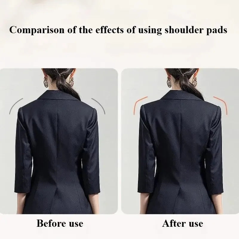 6-Piece Soft Breathable Sponge Shoulder Pads Set – Thickened Sewing Accessories for Dresses, Suits & Jackets (Unisex, 3 Colors)