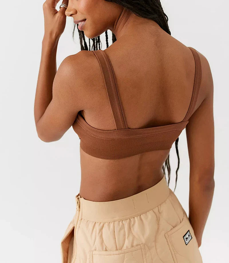 Women’s Knitted Cotton Tube Top – Ribbed Stretchy Sleeveless Crop Cami Slim Fit Summer Streetwear Sexy White Top