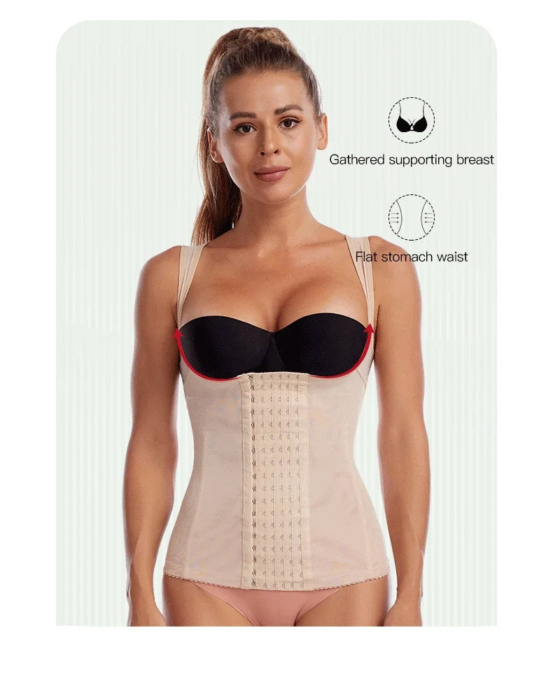 Waist Corset Postpartum Shapewear – Slimming Tummy Trainer, Flat Belly Waist Trainer & Body Shaper for Women