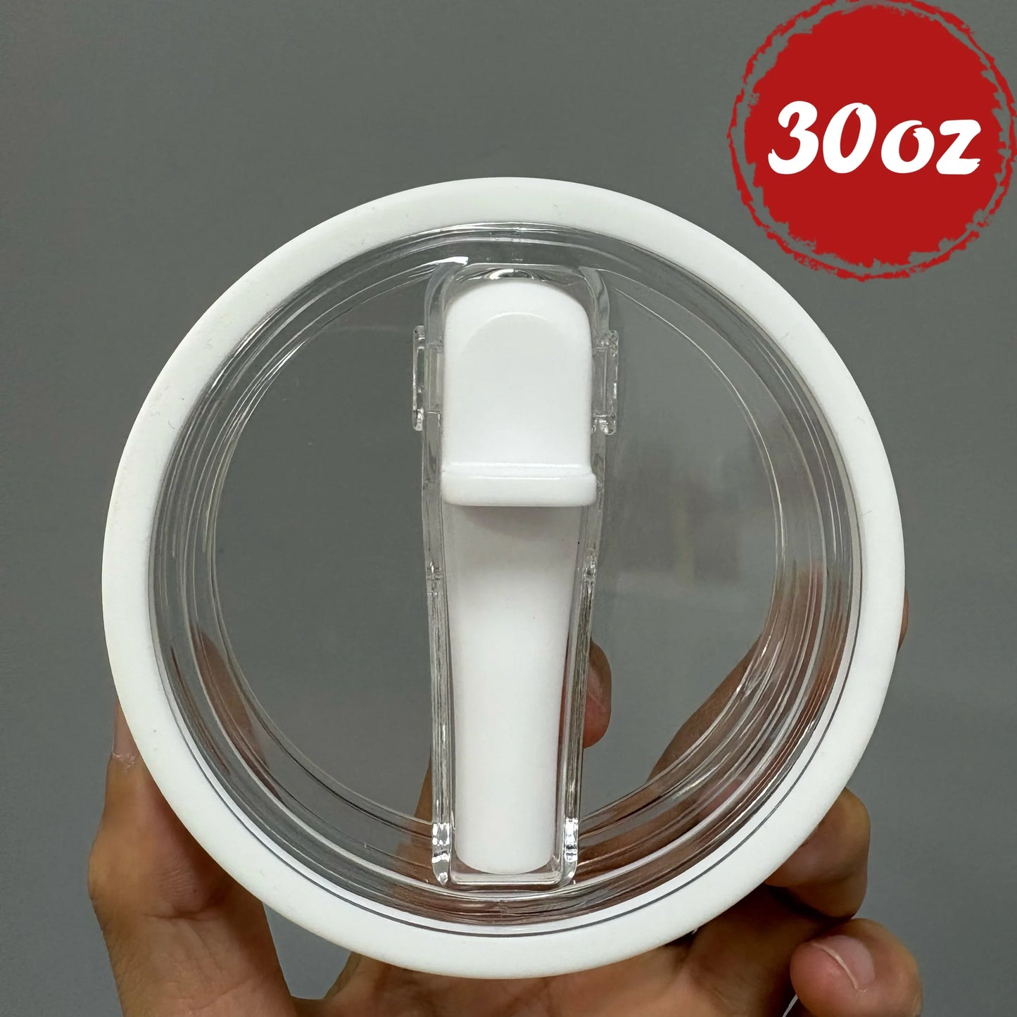 30oz/40oz Tumbler Flip Straw Lid Replacement – Spill-Proof Reusable Cover for Quencher Cups