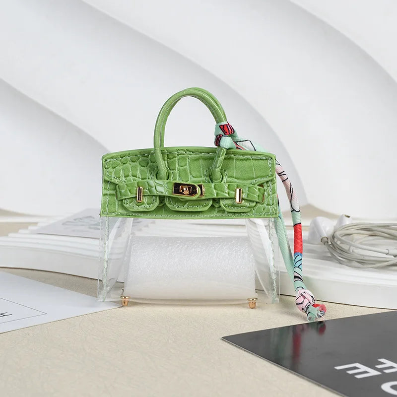 Mini Bag Keychain Pendant — Small Earphone Case & Accessory for H Family, Decorative Gift