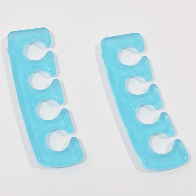 Soft Silicone Toe Separators - Flexible Finger Spacers for Pedicure, Nail Polish, Foot Care & Toe Alignment