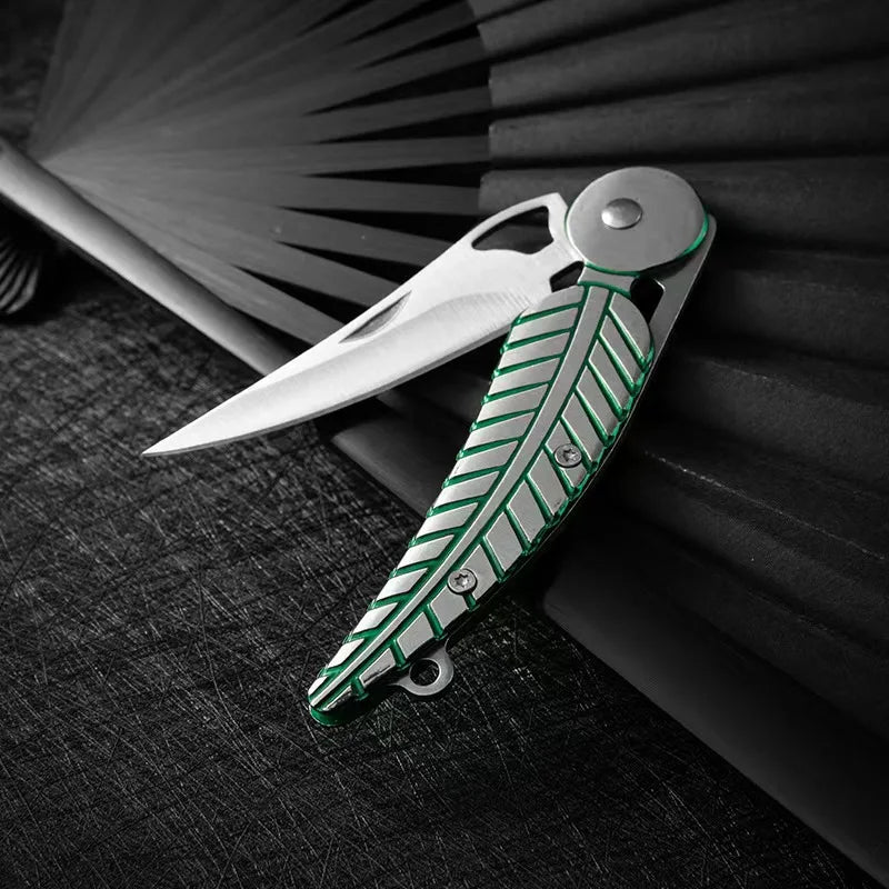 Leaf Folding Knife - Compact Stainless Steel EDC Pocket & Portable Utility Knife
