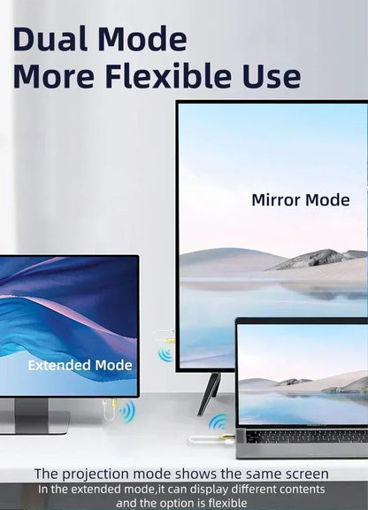 30M Wireless HDMI Video Transmitter & Receiver – Screen Mirror Adapter for Camera, PC to TV