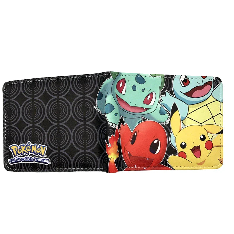 MINISO Pikachu Cartoon Wallet – PU Fashionable Short Purse for Men and Women