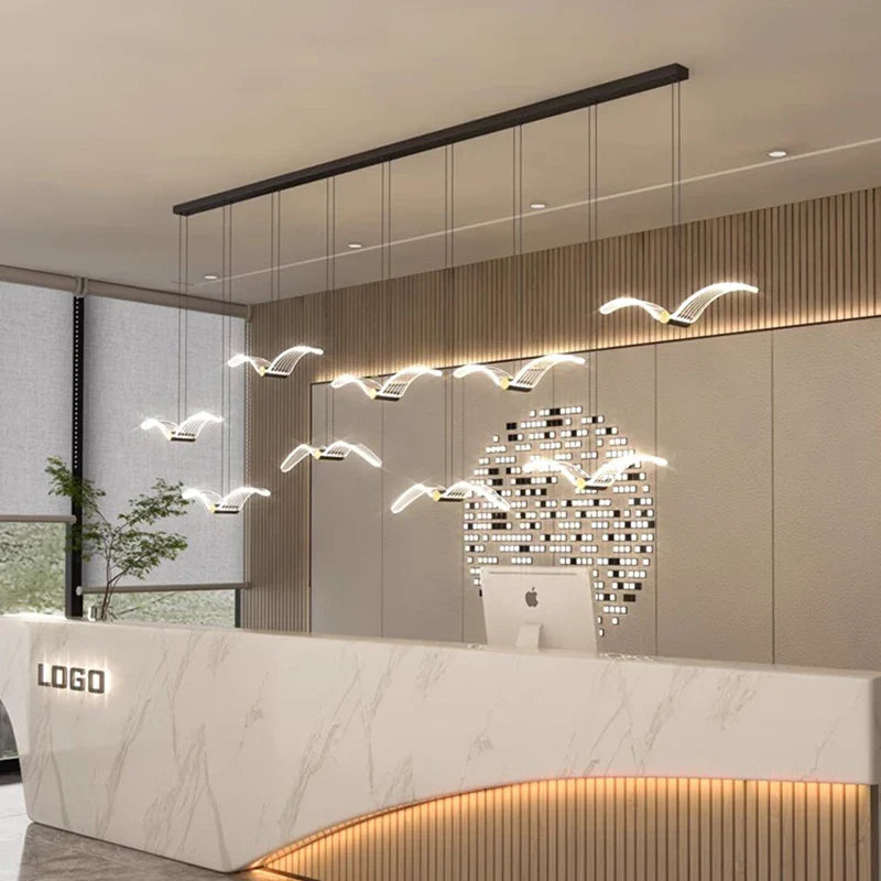 Modern LED Pendant Light – Home Decor Chandeliers for Living Room & Dining Room Indoor Hanging Lighting