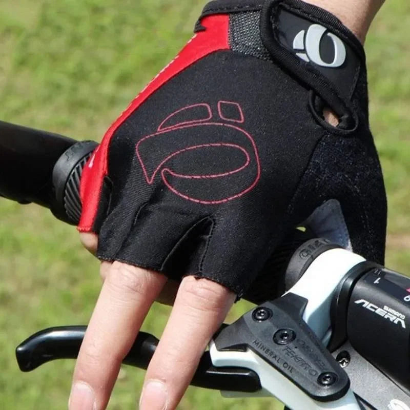 Bicycle Gel Half Finger Gloves - Anti-Slip, Sweat-Proof, Shockproof for Mountain & Road Bikes - Portable Armguard Gloves