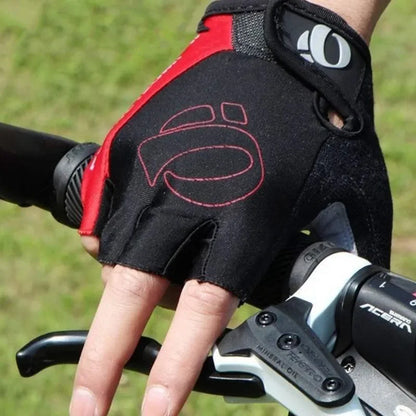 Bicycle Gel Half Finger Gloves - Anti-Slip, Sweat-Proof, Shockproof for Mountain & Road Bikes - Portable Armguard Gloves