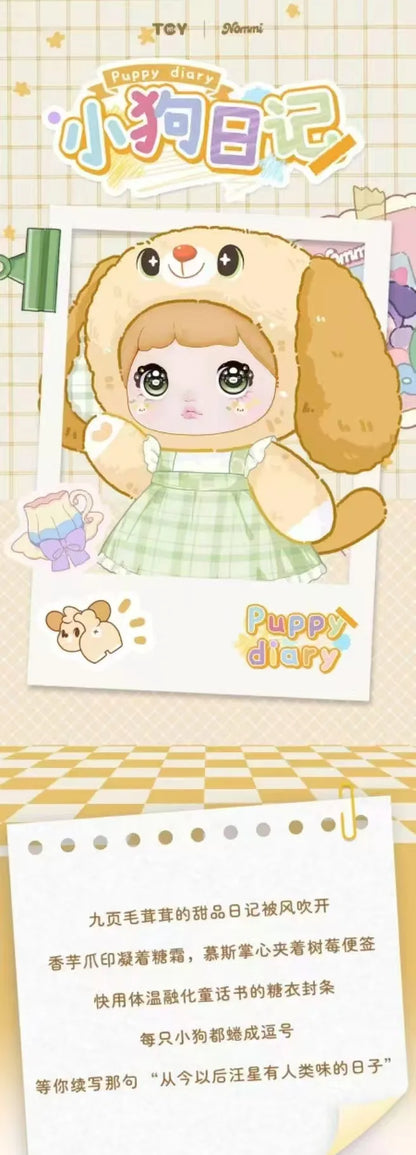 Genuine Nommi V5 Puppy Diary Series Blind Box – Cute Plush Desktop Ornament Surprise Gift for Girls