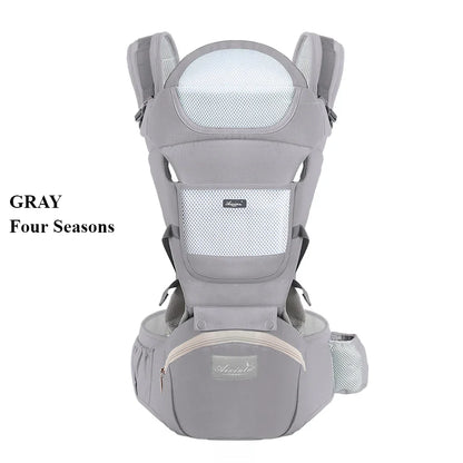 Adjustable Ergonomic Baby Carrier – 4 Seasons Universal Waist Stool Baby Carrying Bag, Portable Multifunctional Infant Sling Harness