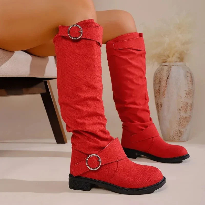2025 Women’s Retro Minimalist Boots – Fashionable & Comfortable Autumn Winter Footwear