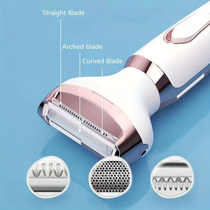 4-in-1 Electric Lady Shaver – Painless Cordless Body Hair Removal Epilator & Trimmer, Perfect Gift for Women