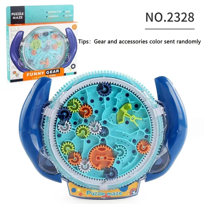 3D Transparent Maze Puzzle Cube - Creative Rolling Ball Speed Cube Stress Relief Toy for Kids