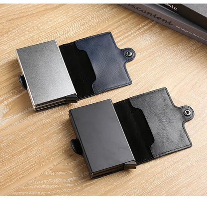 Large Capacity Double Layer RFID Blocking Carbon Fiber Wallet – Men’s Anti-Theft Credit & ID Card Holder Case