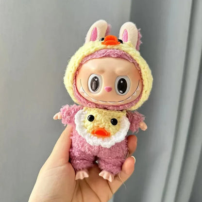 Mini Plush Doll Clothes Outfit – Korea Kpop EXO Labubu V1 V2 Idol Dolls Pit Strip Climbing Suit Gift