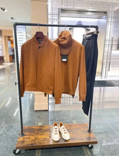 Men's Summer Casual Shoes — Top Layer Cow Leather, Breathable Luxury Deer Skin Slip-On Sneakers