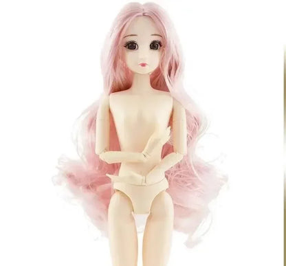 30cm BJD Doll 12-Joint 1/6 Girl Toy — Dress, 3D Eyes, Clothes & Shoes, Kids Gift for Girls