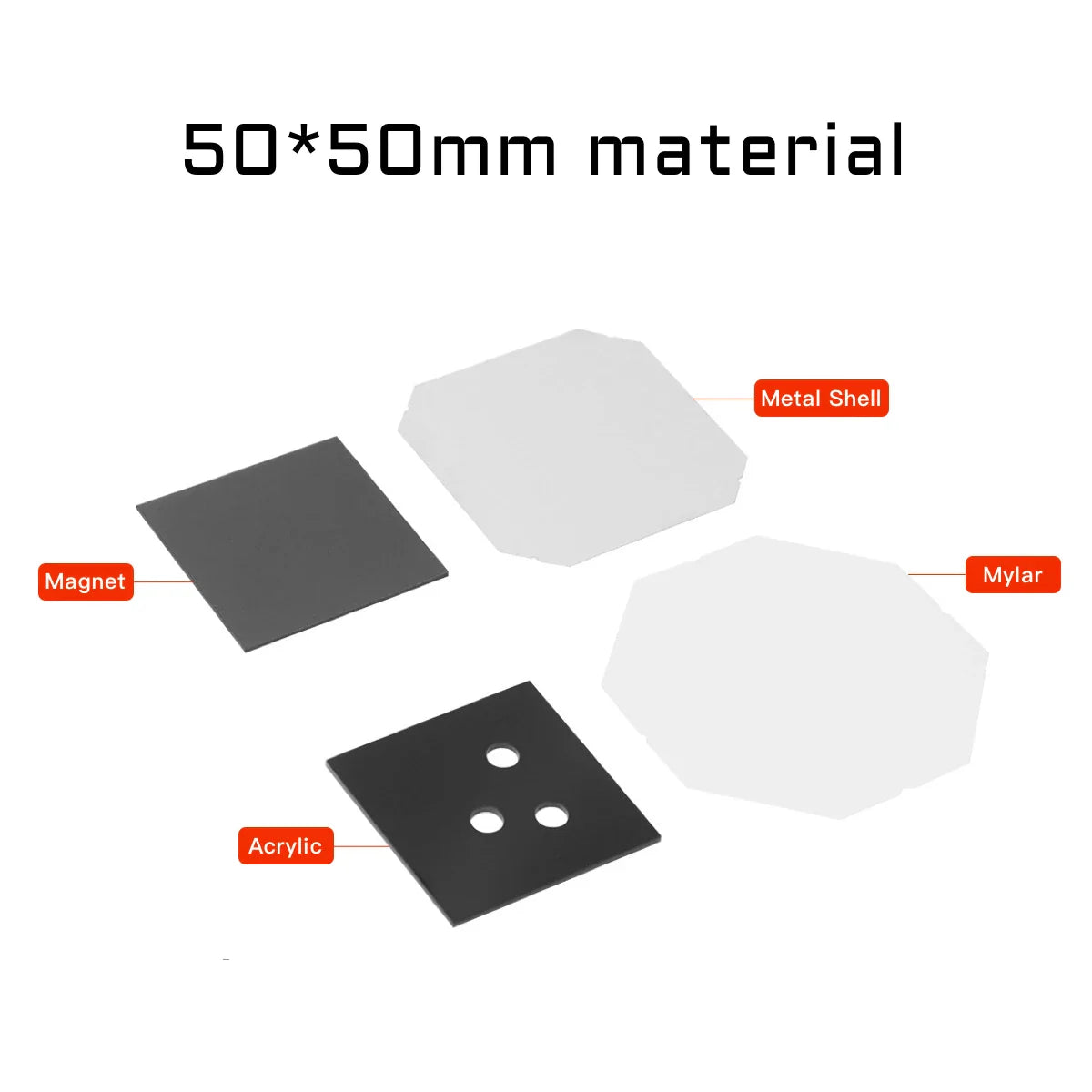 2025 Best Fridge Magnet Button Maker Machine, 50x50mm Square with Cutter & 100pcs Materials Set