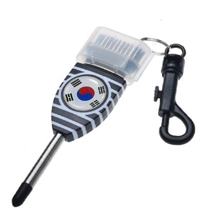 Golf Grooving Sharpening Tool – Alloy Wedge Cleaner with Brush for Golf Groove Maintenance