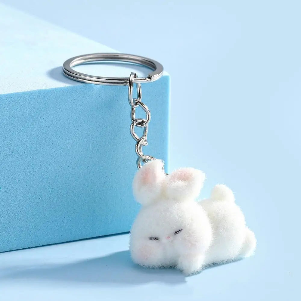 Cartoon Plush Koala Keychain – Cute Fluffy Doll Bag Pendant, DIY Keyring Charm Gift for Women