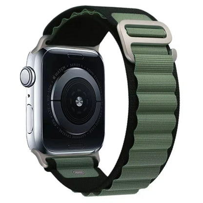 Alpine Loop Nylon Sport Strap for iWatch — Compatible with Series 4–10, 42/46/49mm Bands