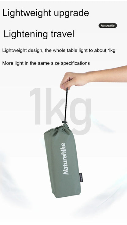 Naturehike Aluminum Folding Camping Table – Portable Outdoor Picnic & BBQ Table