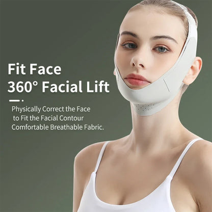 Reusable V-Line Face Slimming Band — Chin & Cheek Lift Facial Massage Strap for Women, Skin Care & Beauty Tool