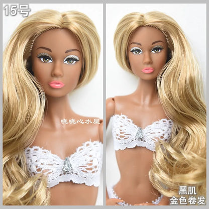 FR Supermodel 1/6 BABI Doll – Movable Joints, DIY Dress-Up Princess with Head & Body Accessories, White/Normal/Chocolate Skin