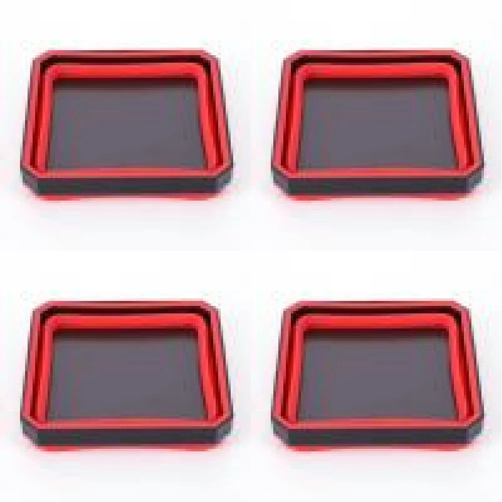 5-Inch Collapsible Magnetic Screw Tray - Silicone Tool Parts Storage Bowl for Plumbers, Carpenters & Mechanics