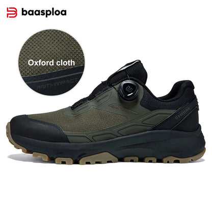 Baasploa Men’s Hiking Shoes – Breathable Outdoor Climbing & Walking Sneakers, Non-Slip & Durable