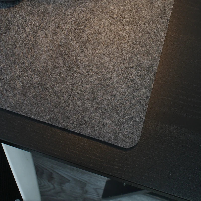 Large Wool Felt Computer Desk Mat: Soft Breathable Laptop Anti-Slip Pad - Ideal for Gamers, Comfortable for Cold Weather