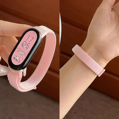 Sport Nylon Loop Strap for Xiaomi Mi Band 9 8 NFC – Replacement Wristband for Mi Band 7 6 5 4 3